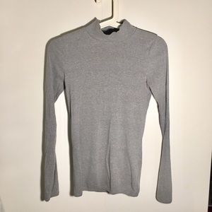 Abercrombie & Fitch grey mock neck top